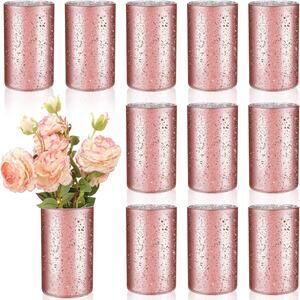 12 Pcs 12 Pcs Bling Glass Vase for Flower Wedding Table Centerpieces 6 x 3.5 Inc
